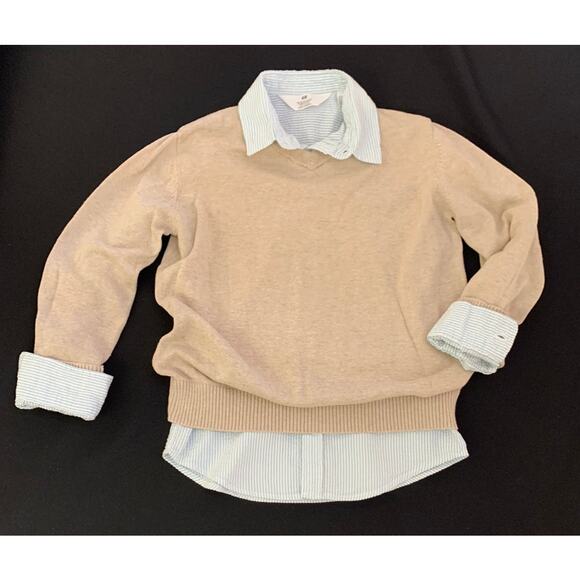 Lot of 2 Boys Shirts H&M Button Front Sz 8 Childrens Place Sweater Sz 7/8 Preppy - Picture 15 of 16